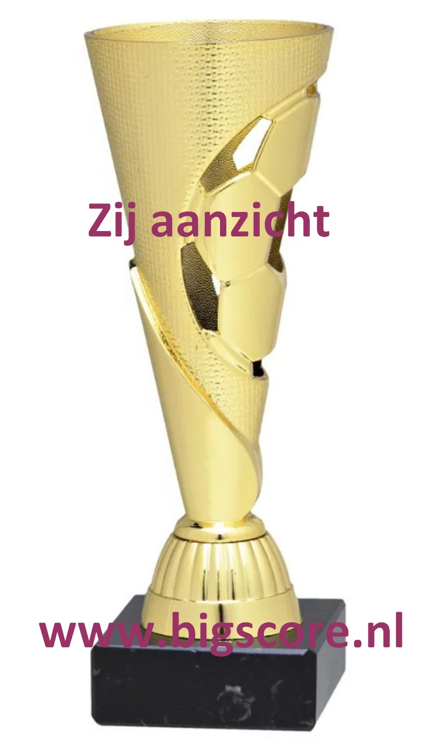Voetbal VO-66 Voetbalbekertje Goud LAATSTE 23 OP=OP!!